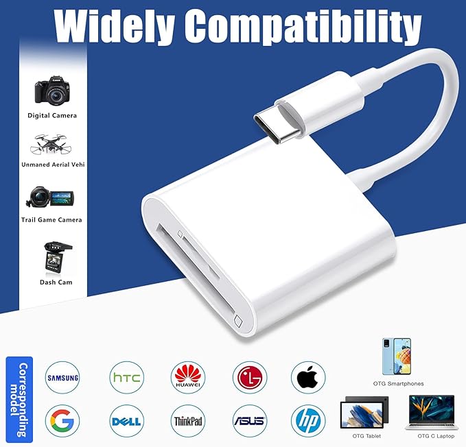 USB C SD Card Reader, Type C SD Card Reader, Supports SD and MicroSD Memory - Image 6