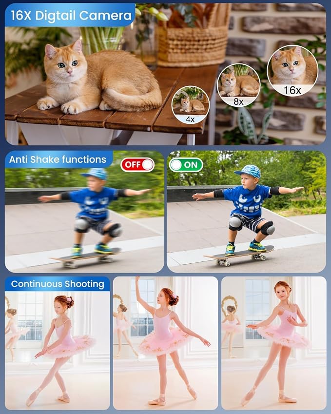 Digital Camera 4K for Kids-48MP Autofocus Vlogging Camera - Image 5