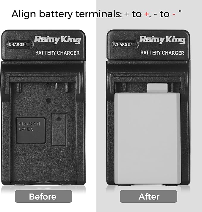 LP-E5 Battery Charger for Canon EOS 500D, Kiss X3, Rebel T1i - Image 6