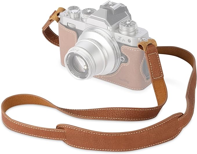 SMALLRIG Leather Camera Strap, Vintage Brown Genuine Leather Neck Shoulder by SmallRig