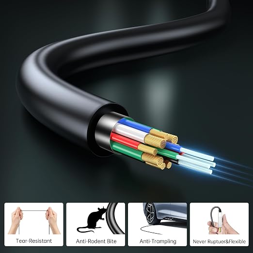 8K Fiber Optic HDMI Cable 3FT, 48Gbps Ultra High Speed HDMI 2.1 Cable, Support - Image 3