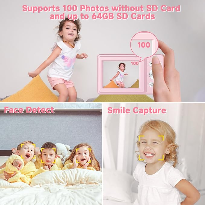 Digital Camera, 44MP Compact Camera, FHD 1080P Point and Shoot Digital Cameras - Image 4