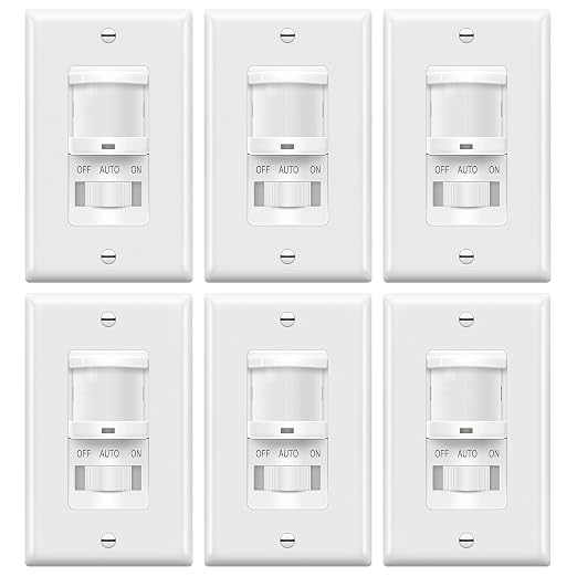 TOPGREENER Occupancy/Vacancy PIR Motion Sensor Light Switch, Learning Function by TOPGREENER