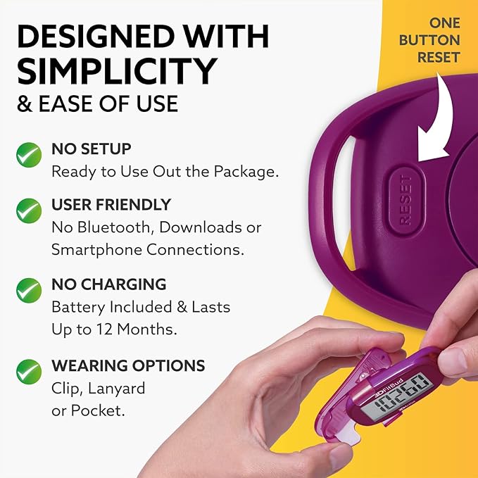 3DActive 3DFitBud Simple Step Counter Walking 3D Pedometer - Image 3