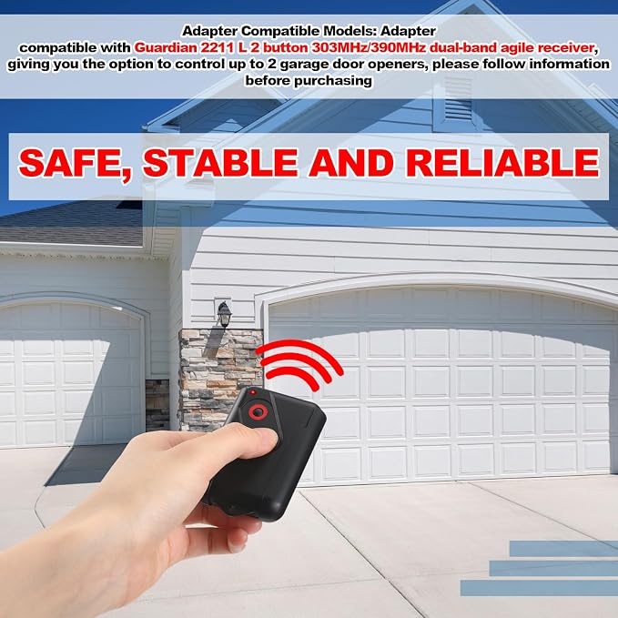 Kingdder 3 Pcs Garage Door Remote Compatible - Image 3