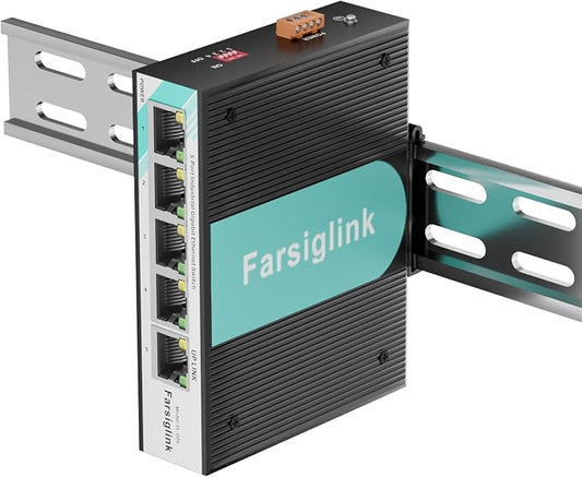 Ethernet Mini Industrial 5-Port Gigabit Switch by Unknown