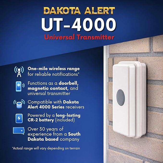 Dakota Alert DCR-4000 Wireless Receiver Bonus Kit – 1 Mile Long Range Driveway - Image 4