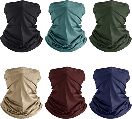 Geyoga 6 Pieces Summer UV Protection Cooling Neck Gaiter Face Clothing Neck by Geyoga