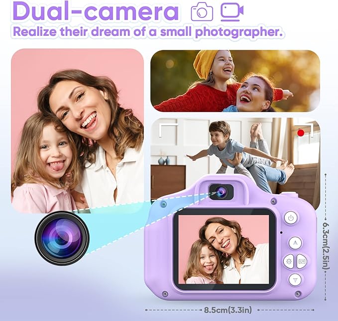 Seckton Upgrade Kids Selfie Camera, Christmas Birthday Gifts - Image 4