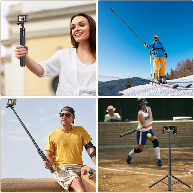 VRIG TP21 54inch Telescopic Selfie Stick Long - Image 6