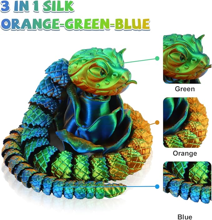 LOVOON PLA 3D Printing Filament 1.75MM Silk tricolors, Color Change by Angle - Image 3