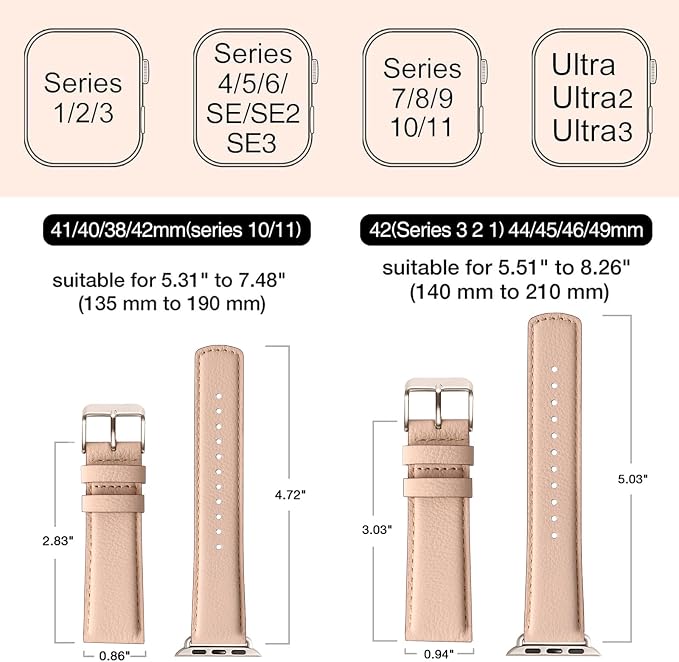 SUNFWR Leather Bands Compatible - Image 5