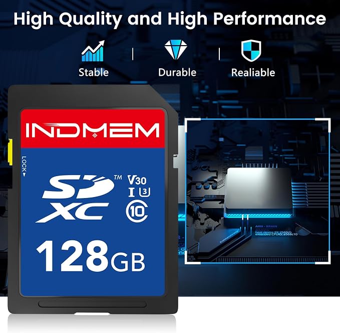 128GB SD Card, High Speed up to 90M/S, SDXC UHS-I Memory Cards, Full HD & 4K - Image 5