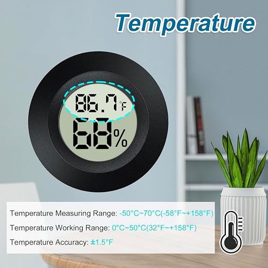 4 Pack Mini Digital Hygrometer Gauge Indoor Thermometer, LCD Monitor - Image 3