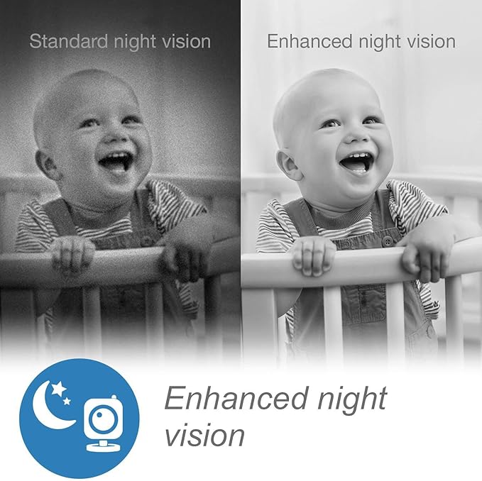 VTech RM5754HD RM5754HD Smart Wi-Fi 1080p Video Baby Monitor System - Image 6