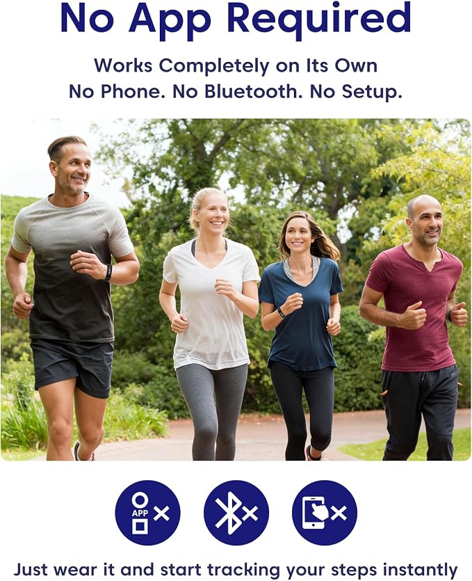 Pedometer Watch No Bluetooth No APP No Phone Required, Simple Fitness Tracker - Image 2