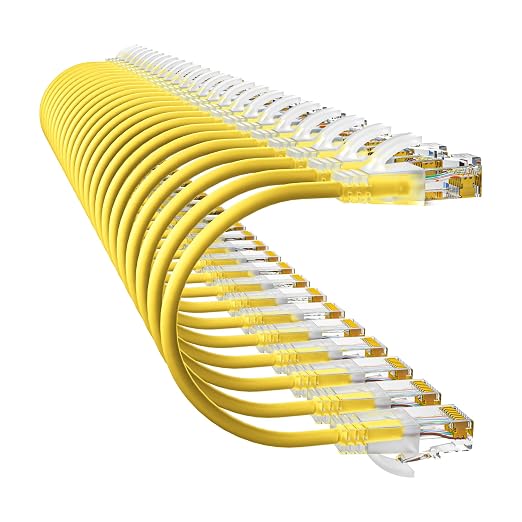 Cat6a Patch Cables 3ft Slim, Cat6 Ethernet Patch Cable Pure Copper, Flexible by 10Gsupxsel