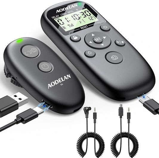 AODELAN Rechargeable Camera Timer Intervalometer Remote Control by AODELAN