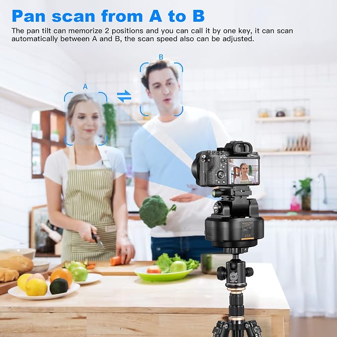 Soonpho M6 Auto Face Tracking Motorized Rotating Panoramic Tripod Head - Image 4