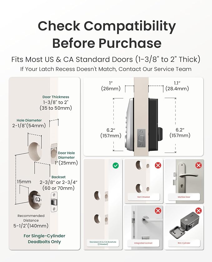 DESLOC C100 Keyless Entry Door Lock - Image 7