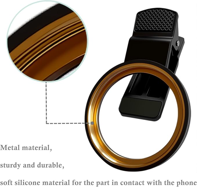 52mm Polarizing Phone Filter for iPhone, Clip-on CPL Lens Eliminates Glare & - Image 8