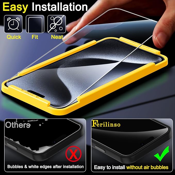 Ferilinso 3 Pack Screen Protector - Image 5