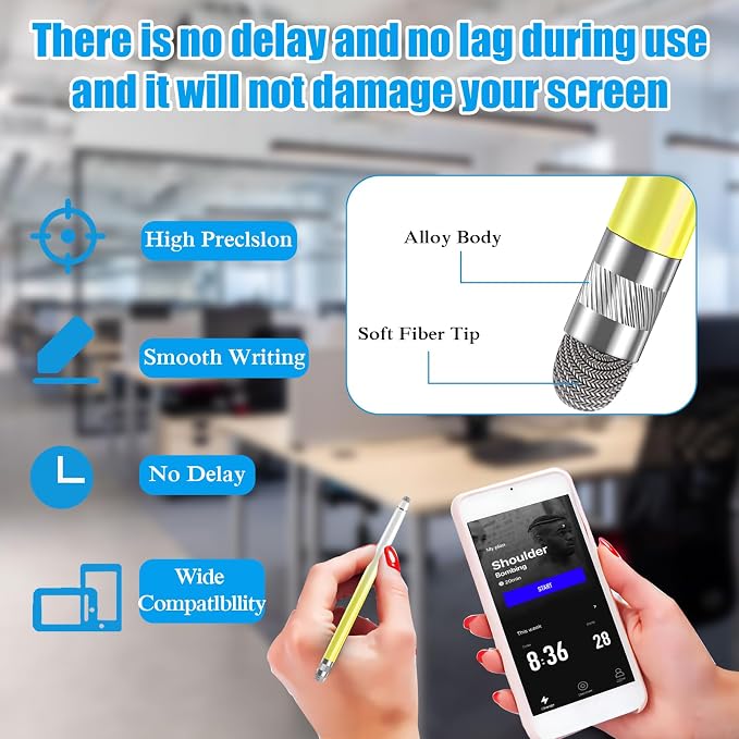 Bopomofo 10PCS Stylus Pen for Touchscreen, Stylus Pen for iPhone/iPad/Tablet - Image 4