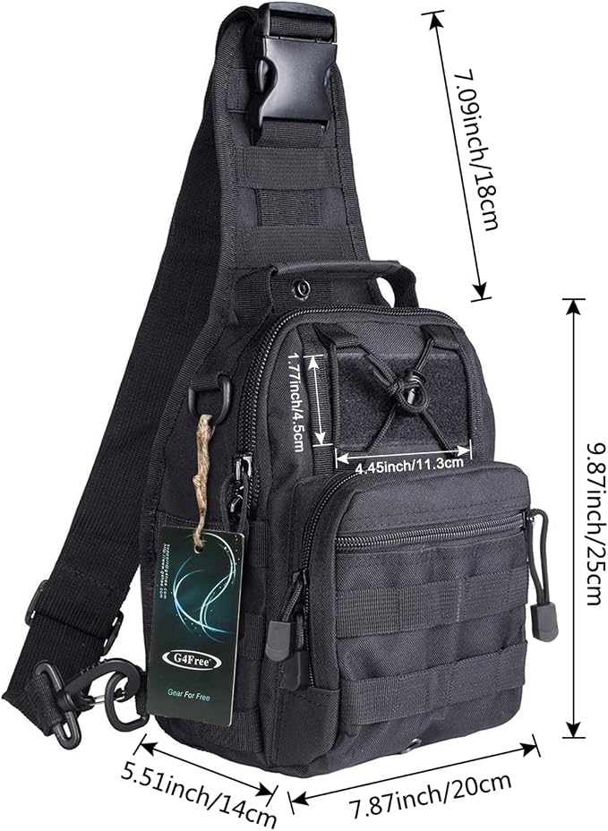 G4Free Outdoor Tactical Bag Backpack, Military Sport Bag Pack Sling Shoulder - Image 2