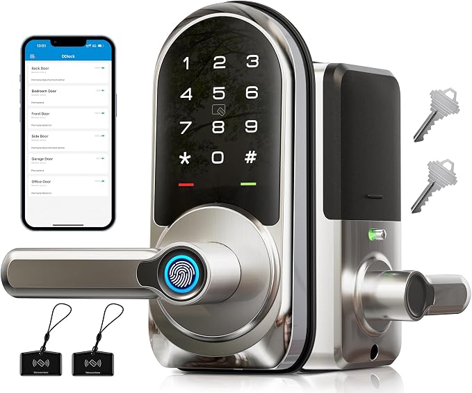 Veise RZ09 Smart Lock, 7-in-1 Keyless Entry by Veise