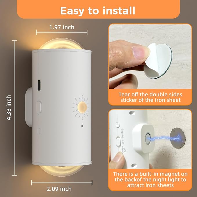 Motion Sensor Wall Light with Remote Control, 16 Colors Brightness Adjustable - Image 7