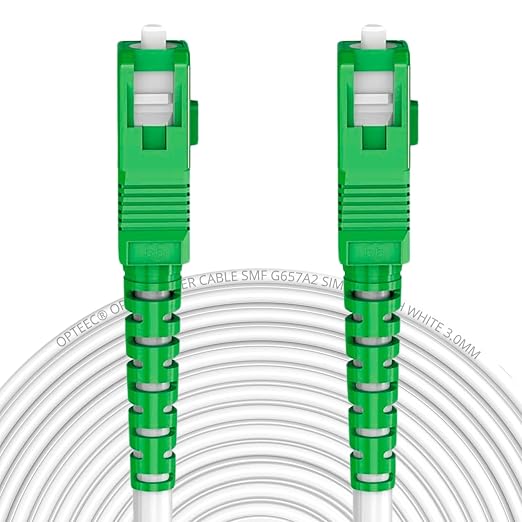 opteec® - Shielded Fibre Optic Cable - 30M - Orange/SFR/BOUYGUES/SOSH/RED by by Unknown