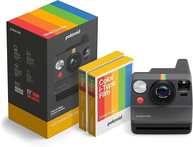 Polaroid Now 3rd Generation I-Type Instant Camera + Film Bundle by Polaroid