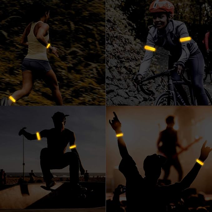 2 Pack Rechargeable LED Reflective Armband, High Brightness High Visibility - Image 6