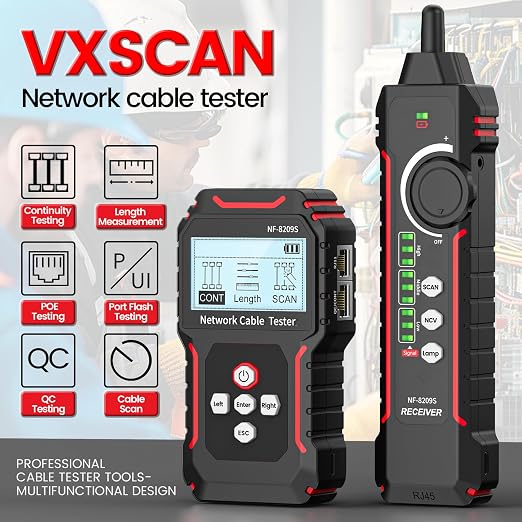 NF‑8209S Network Cable Tester – Upgrade LAN Network Cable, Ethernet Cable Tester - Image 5