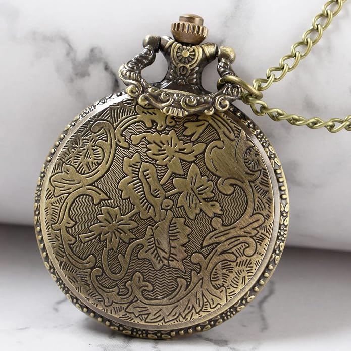 Men's Pocket Watch, Arabic Digital Dial Pocket Watches - Image 4