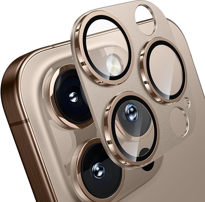 WSKEN for iPhone 16 Pro/iPhone 16 Pro Max Camera Lens Protector, Metal Aluminum by SmartProtectionGreenerFuture