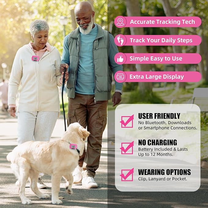 Weewooday Pedometer for Walking Steps and Miles Simple Pedometer Clip on - Image 7