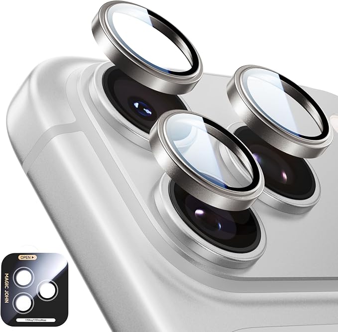 MAGIC JOHN for iPhone 17 Pro Max/17 Pro Camera Lens Protector 9H Aerospace by MAGICJOHN