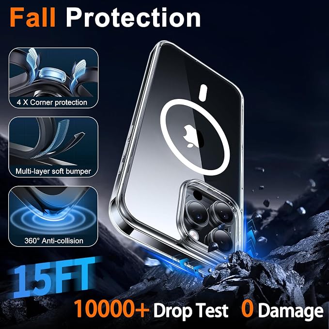 Magnetic for iPhone 16 Pro Max Case Clear - Image 5