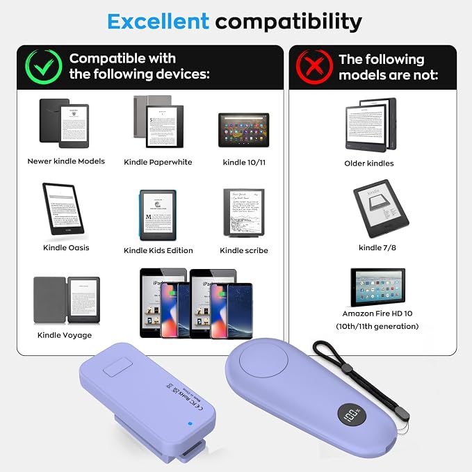 RF Remote Control Page Turner for Kindle Paperwhite Scribe Accessories - Image 7