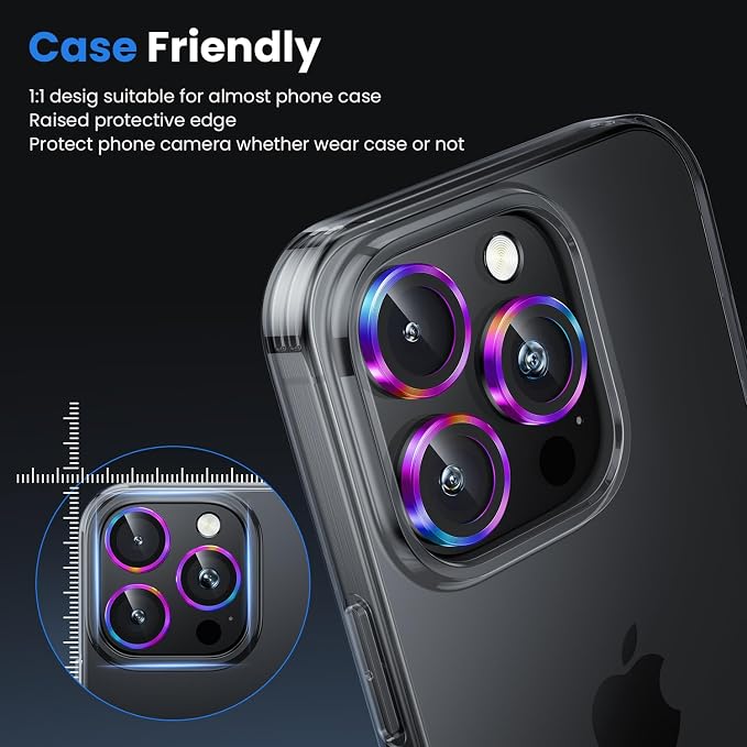 WSKEN for iPhone 16 Pro/iPhone 16 Pro Max Camera Lens Protector - Image 5