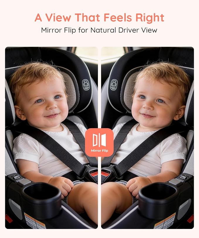Babyvue BV5 Baby Car Camera 1080P, Dual USB Powered - Image 8
