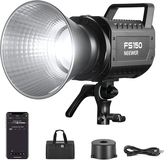 NEEWER FS150 LED Video Light 2.4G/APP Control, 130W 5600K COB Daylight Silent by Neewer
