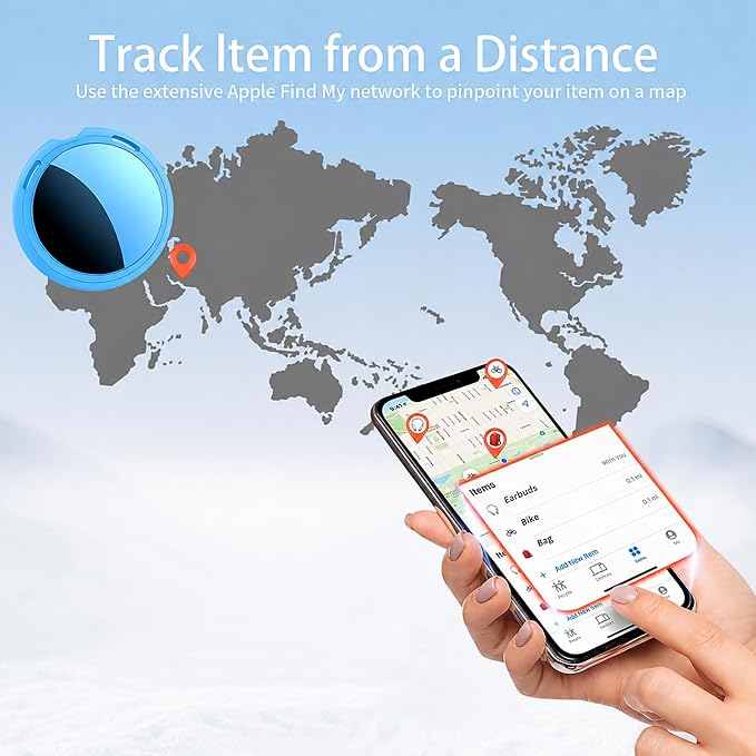 2 Pack Tracker Tags Pair with Apple Find My Bluetooth Air Smart Tags Key Finder - Image 5