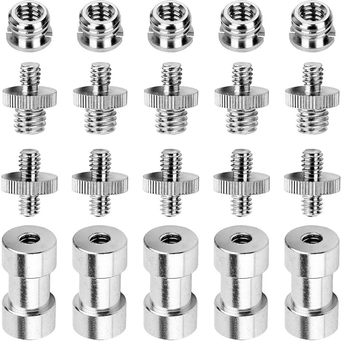 Anwenk 1/4 to 3/8 Screw Adapter Converter Threaded Screws Adapter Spigot Screw - Image 6