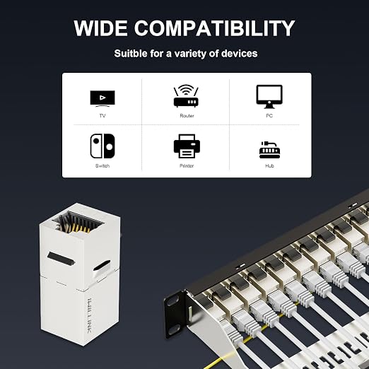 iwillink 10Gbps Patch Panel 12 Port, RJ45 Through Coupler Cat6 Patch Panel STP - Image 2