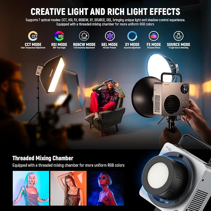 NEEWER 80W RGBWW LED Video Light - Image 3