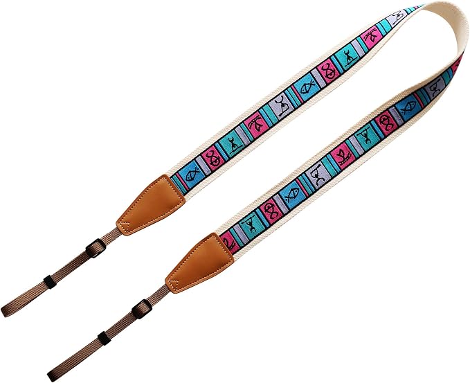 Original Design Personalized Adjustable Camera Strap Hieroglyphs, Fit - Image 2