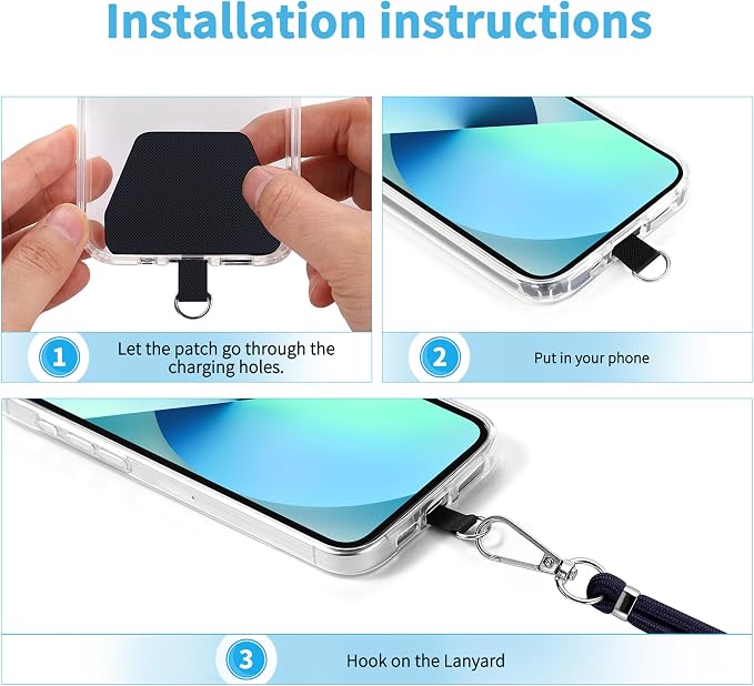 CACOE Phone Lanyard 2 Pcs-2 Pcs Adjustable Neck Strap, Universal Crossbody - Image 4