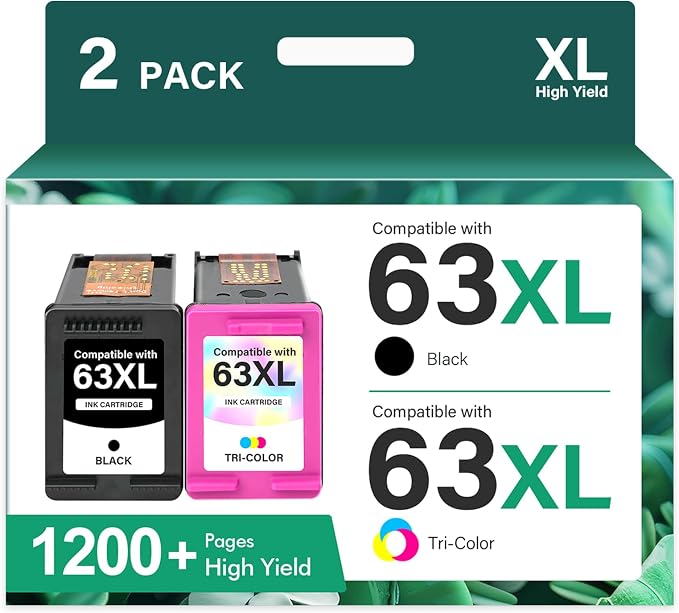 Cool Toner 63 63XL Ink Cartridges Black and Color Combo Pack Replacement by Cool+Toner
